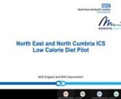 Education session for NHS Low Calorie Diet Programme being delivered across the North East and North Cumbria (NENC). Delivered by Dr Paul Batsford (NENC), Scott Greenwood (NECS) and Harry MacMillan (Momenta)