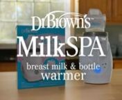 Dr. Brown’s Natural Flow® MilkSPA™ Breast Milk and Bottle WarmernnnSafely and quickly warm breast milk to body temperature with the gentle water bath in the MilkSPA™. The even and consistent warming follows CDC and USDA guidelines to best preserve nutrients in breast milk.nnConvenient auto shut-off and timer features prevent overheatingn12 pre-programmed settings to choose fromnWarm from frozen, refrigerated, or room tempnWarm breast milk storage bags and many sizes of baby bottles