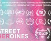 Street Heroines is a feature length documentary film about female empowerment told through the courage and creativity of female graffiti and street artists in North and South America. nnHigh fives to the 483 of you who backed us on KICKSTARTER: http://kck.st/1YeROuynnEstimated release Fall 2020. nnArtists include:nABUSA CREW (Chile)nANARKIA (Brazil)nALICE MIZRACHI (NYC)nBLN BIKE (Ecuador)nDANIELLE MASTRION (BROOKLYN)nELLE (NYC)nFIO SILVA (Argentina)nFUSCA (Mexico)nGILF! (Brooklyn)nLADY AIKO (JAP