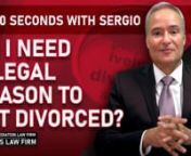 Is there a need to prove a legal reason or justification in order to get a divorce in Florida? Sergio Cabanas, Florida attorney, answers this question. He has outlined this topic in a brief 60-second overview to provide you with important information in a concise fashion.nnPara la version en español, ver aquí: n¿Necesito una razón legal para divorciarme?nhttps://vimeo.com/702684822nn***Please note that the information in this video is not an adequate substitute for a consultation with an att