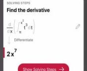 Derivatives of an integral from derivatives