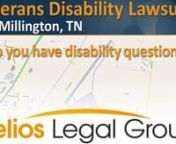 If you have any Millington, TN veterans disability legal questions, call right now and talk to a lawyer. 1-888-577-5988 - 24/7. We are here to help!nnnhttps://helioslegalgroup.com/veterans-disability/nnnmillington veterans disabilitynmillington veterans disability lawyernmillington veterans disability attorneynmillington veterans disability lawsuitnmillington veterans disability law firmnmillington veterans disability legal questionnmillington veterans disability litigationnmillington veterans d