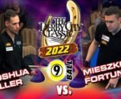 Joshua Filler .953 def. Mieszko Fortunski .894 9-7nnCommentators: Mark Wilson, Jeremy Jonesnn75 Minsn- - - - - - - - - -nWhat: The 2022 Derby City ClassicnWhere: Accu-stats Arena at Horseshoe Southern Indiana Hotel and Casino, Elizabeth, INnWhen: January 21 - January 29, 2022nnThe 23rd Annual Derby City Classic - nine days of the best players in the sport competing in 4 disciplines: 9-ball, one-pocket, banks, Diamond Bigfoot 10-Ball Challenge.Players at the 2022 Derby City Classic include Efre