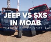 Jeep Vs SxS Showdown in Moab: https://youtu.be/AfntydeTRj4nnIn the world of motorized recreation, you have more options than ever before. Scott is a Jeeper. Curt Miles from SlikRok Productions is all about side x sides. They decided to take this friendly rivalry down to the red rocks of Moab to have some fun and put each other to the challenge as they see if each other’s machine can tackle the same obstacles while managing to stay on common ground.nnWhere To: Caboose Village: https:https://you