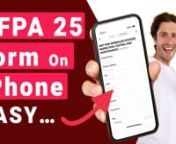 In this video you will learn an easy way to get, access, and fill out NFPA 25 form on your iPhone for free using Joyfill. nnThis video will help you with: n- How to find an iPhone mobile app for the NFPA 25 form.n- How to convert a paper NFPA 25 form to a digital iPhone fillable form.n- How to fill out the NFPA 25 form on your mobile or tablet device. n- How to upload and convert the NFPA 25 PDF form online. n- How to get the NFPA 25 form on iPhone and iPad.n- Why digital forms have next to no l