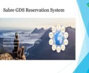 Get more direct bookings and increase your revenue, business, and online presence with the Sabre GDS Reservation System. Sabre GDS Reservation System is one of the most widely used tools for the travel industry. Our next-generation Sabre GDS software platform is equipped with the best-in-class module to keep your agency ahead of the curve. nnHow to develop a travel reservation system with a GDS system like Sabre? nnAn integral part of the success of a travel booking engine is a Sabre Global Dist