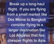 Do you know how to save money on airline tickets? These travel tips can add up to cheap flights.