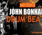 ▶ PDF Drum Sheet Music (Free) - https://www.drumstheword.com/top-9-essential-john-bonham-drum-beats-free-video-drum-lesson-sheet-music/nnIIn this free video drum lesson, I want to teach you how to play my top 9 essential
