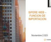 SIFERE web nuevas incorporaciones - Marianela Lopez from sifere web