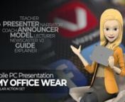 ✔️ Download here: nhttps://templatesbravo.com/vh/item/presentation-mobile-pc-amy-office-wear/26830490nnnnPresent Your App with Attractive 3D CharacternThe charmingstylish character with mobile PC lip-syncs and presentation to your voice.nFlexible movements and images presented by the characters exert a strong pull for viewer. This full 3D character can simply join your project. Only available on Videohive.nnCustomize the color of the character as you want. And create natural character acti