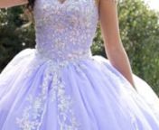 Lilac Squin Embroidery Quinceanera Dress - Bella Princess Couture from quinceanera