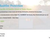 Burn Test (BAL-40): FSI Bushfire Suite Protecting Houses (Nanima, NSW) from nanima