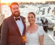 Allie and Jeff met in 2016 at the Barking Crab in the Boston Seaport. After two years of dating, Jeff moved to Austin, TX and the two continued their relationship long distance. Finally in 2020 Jeff moved back to Boston and with the additional of their pup Grizzelda, they set roots in a new condo and were soon engaged!nnWe started our day with Allie and Jeff as they got ready for their first look. It was a perfect day in Newport with the sun shining and just enough wind for the boats in the harb