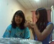 OMG! I videoed this on last year&#39;s fasting month. Anggi (left) and me (right)nWe&#39;re so damn crazy on this video
