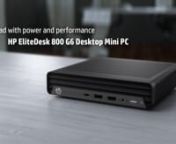 HP EliteDesk 800 G6 Desktop Mini PC from desktop pc hp