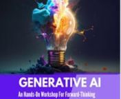 Don&#39;t Fall BehindnLearn key Generative AI skill sets:nIncluding ChatGPT (plug-ins), Midjourney, Bing, and SynthesianAfter the success of our Generative AI workshop in April, we decided to do it again, with updated content on how to use this exciting technology in your business.nnLed by Bill Bishop, CEO of The BIG Idea Company, Doug Hohulin, a world-leading expert in artificial intelligence, and Michael Morrisey, a generative AI design consultant and innovation advisor, this half-day online works
