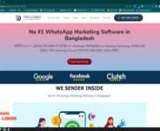 No #1 WhatsApp Marketing Software in Bangladesh &#124; হোয়াটসঅ্যাপ মার্কেটিং সফটওয়্যার।nnn� প্রচার হোক হোয়াটসঅ্যাপ মার্কেটিং এর মাধ্যমে , ব্যবসার প্রসার হোক কয়েকগুণ ।�nnn� মাত্র ৪৯৯ টাকায় প্রতিদিন ১০০০+ মেসেজ সেন্ড করুন সম্প