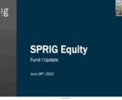 Team Introduction0:00:55&#124; Advisory Board Introduction0:07:09 &amp; 0:21:19&#124; SPRIG Strategy0:16:10&#124;Portfolio Construction0:27:25&#124;First Deal:Conformal Medical0:34:36&#124;Second Investment Opportunity0:45:35nn[Notice:This article and related video are for information purposes only and are not intended to and do not constitute an offer or commitment, a solicitation of an offer or commitment, or any investment advice or recommendation, to conclude any transaction (whether