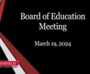 Board Meeting &#124; 03/19/2024 &#124; 1hr 26m 19sn►Penfield Central School District Board of EducationnBoard President Dr. Emily RobertsnVice-President Christin HarleynBoard Members: Catherine Dean, Nicole Doyley, Dr. Aaliyah El-Amin-Turner, Mark Elledge, and Krista KhannSuperintendent: Dr. Thomas PutnamnAssistants: Dr. Daniel Driffill, Dr. Tasha Potter, Dr. Leslie Maloney &amp; Dr. Stephen Kenny nBoard Information: https://www.penfield.edu/board_members.cfm?master=6342&amp;cfm=endnn►The views expres