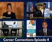 Career Connections - Episode 4nnCity of Cincinnati’s Human Resources Department - Career Connections Episode 4.nThis episode features new Job Listings for Youth,A Conversation with two Staff Members from the Enterprise Technology Solutions (ETS)Department, Police &amp; Fire Cadet program announcement, General Jobs Listing &amp; The Mayor&#39;s 18th Annual Job Fair announcement.nnHR Office Info: Phone (513) 352-2400. Email: HumanResourcesCustomerInput@cincinnati-oh.gov. Location at 805 Central