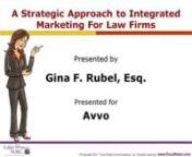 Integrated Marketing for Law Firms with Gina Rubel from rubel