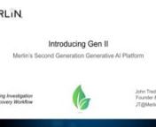 Gen II represents a significant leap forward in our mission to harness the power of Large Language Models for legal applications. By addressing key limitations in Gen I and introducing innovative new capabilities, we have created a platform that is more scalable, versatile, and effective at surfacing relevant information from vast troves of unstructured data.nnThe ability to automatically chunk large documents into sections, divide those sections into paragraphs, and link them to specific statem