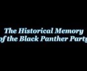 This documentary is about the historical memory of the Black Panther Party and how it has changed over the last 50 years. nnThis film is the final research project for my Honors Enrichment Program- Seminar Class, HEP 202: Honors Studies-Social Science: Historical Memory: How Historical Events are Remembered. The class was taught at Mt. San Jacinto College by Dr. Herbert Alarcon in the Spring 2021 Semester.nnFor Educational Purposes only.nCreated and Edited by: Rafael Ibarrau2028nnnPersonal Inter