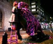 OLEK AND THE CHARGING BULL ON WALL STREET from bull