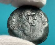 AE Drachm, 26.42g (32mm, 12h). Laureate head r. / Radiate-headed and draped bust of Sarapis Pantheos, r., wearing kalathos, ram&#39;s horn round ear; before, trident with snake twined round it; in field, L-Ɛ.nnPedigree: From the Dattari Collection. RPC Online 15340.7 (this coin illustrated). Plate coin in Dattari-Savio Pl. 148, 2867 nnReferences: RPC Online 15340.7 (this coin illustrated). Dattari-Savio Pl. 148, 2867 (this coin).nnGrade: Pleasantly struck with interesting imagery. Some roughness ot
