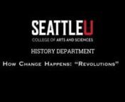 The final in a three-part panel series organized by the Seattle University History Department.nnPresentersnnDr. Saheed Adejumobi: Race, Empire and the Legacies of Aborted RevolutionsnDr. Tom Taylor: “The Fate of any Revolution Hangs Upon the Disposition of the Army”-The Revolutionary Lessons of Leon Trotsky nDr. Aldis Purs: Teaching Coups amidst Coups nModerated by Nova Robinson