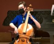 Whitman College Department of Music presents:nnLiam Dubay, Senior Cello RecitalnApril 30, 2021, 4:00pmnnwith Elsa Batten, viola, Prof. Jackie Wood, piano, and Yana Miakshyla, piano.nnFull program available here: https://bit.ly/3nzB5nt