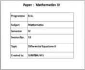 yt1s.com - Differential EquationsIIM S Sunitha Assistant Professor Dept of MathematicsGFGC Ramanagar_360p.mp4 from sunitha com