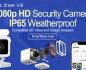 Introducing Wyze Cam v3n1080p HD Security Camera with Spotlight Kit, IP65 Weatherproof, nCompatible with Alexa and Google Assistantnhttps://www.amazon.com/gp/product/B095NWYQBC/ref=as_li_tl?ie=UTF8&amp;camp=1789&amp;creative=9325&amp;creativeASIN=B095NWYQBC&amp;linkCode=as2&amp;tag=cornmeister-20&amp;linkId=9d716f71e101b09e59d4ab007e7b2497nn• Smart Security: Light turns on automatically when motion is detected. nThe Wyze Cam v3 records video when motion &amp; sound are detected and sends an al