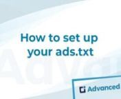 In this short video, we show you, how to create your ads.txt for Google AdSense and other ad networks in your WordPress backend. From the installation of Advanced Ads to the finished ads.txt in less than 2 minutes! https://wpadvancedads.com/manual/ads-txt/