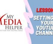 In this video, we will dive headfirst into YouTube and create your first channel. Enjoy!nnMake SURE To Get Your FREE 60-PAGE My Media Helper WordPress and GetResponse eBOOK:nn � � - https://www.mymediahelper.com/wordpress-getresponse-ebooknnLESSON 2: nnYouTubennSign Up for Googlenn- Go to Google.comn- Click on “Sign In” on the Upper Right-Hand Siden- Either hit “Use Another Account” if you already have existing accounts or “Create Account”n- Put in the Custom Email Address for yo
