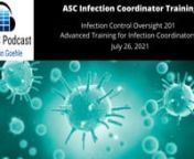 Overview:nnThis full-day course focuses on more advanced topics in ASC Infection Control and is a companion to our ASC Infection Control Coordinator Training 101.The program will provide information on performing the annual IP risk assessment, performing IP investigations and preparing for Surveys.Particular emphasis is placed on the infection control challenges of our current environment and preparing for more rigorous surveys in the near future.nnThis program is approved for up to 7.25 hou