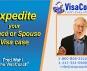 https://www.visacoach.com/expedite-your-k1-fiancee-or-spouse-visa/ If a couple has a legitimate reason, US immigration will grant special treatment to expedite their case skipping to the head of the line. The top 5 reasons for expedite areImminent US Military deployment, Medical Emergency, Imminent Danger, Fiancées Child in danger of ageing out, and Extreme Hardship.nnSchedule Free Case Evaluation with Fred Wahl, the VisaCoachnvisit https://www.visacoach.com/schedule/ or Call - 1-800-806-3210