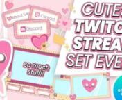You can download our cute Twitch Stream Set here: https://www.etsy.com/MoreBackgrounds/listing/958664045/cute-pink-pastel-colors-happy-valentines?nnTake a look at some more details for our really cute Valentine&#39;s Day Themed Twitch Streaming Package! nnWith the grand opening of our store on Etsy, my husband and I decided we wanted to do something together for Valentine&#39;s Day!nnSo I designed everything in Adobe Illustrator and my husband animated everything for me in After Effects! He made my cute