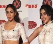 Who slayed it in the white outfit: Janhvi Kapoor in a western avatar or Sara Ali Khan’s desi attire? The Lokmat Most Stylish Awards 2018 saw the young generation of Bollywood gracing the event with their enigma and style. Both Sara and Janhvi made their debut in the same year and have been on a roll ever since. Both enjoy their own share of limelight and success. Meanwhile, we saw the pretty belles twinning in white at an awards night. While one went the western way, the other embraced a tradi