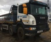 2014 Scania P410 8x4 Tipper Lorry, Thompsons Body, 360 Camera, Easy Sheet, A/C (Reg. Docs. &amp; Plating Certificate Available, Tested 09/21) - EJ14 ZGB - YS2P8X40009185520
