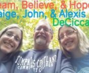 Diabetes Cure Song- Dream, Believe,my identical twin sister, John DeCicca; my Dad , and me, Alexis DeCicca! I have had type 1 diabetes for 10 Years, once when I was 15 Years old,with help from my insulin pump after two months of getting diagnosed!I have struggled with keeping my A1C down below a 8% for 9 years, crying all the time because I always had anxiety about my A1C, until I got a Medtronic 670G Mini-med insulin pump with the Guardian 3 CGM! With Auto mode, it automatically adjus