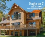 This brand-new chalet is centrally located within minutes from golf, skiing, lake activities and more! You will love the convenience, style and space that Eagle on 7 offers for your next Deep Creek Lake vacation. nnEagle on 7 effortlessly hosts your group with an abundance of comfortable gathering spaces both indoor and out. All-wood walls and a ton of natural light give the home a cozy, warm feeling in every season. Spend quality time together in the great room lounging by the gas fireplace and