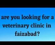 Welcome to Dog Clinic !ndog clinic the only one of its kind in faizabad city providing veterinary services since 2004.nnDr.Sangita SrivastavanB.V.Sc.&amp; A.H,M.V.Sc.(Surgery &amp; Radiology)nnDr.Ashish Kumar SrivastavanB.V.Sc.&amp;A.H.,M.V.Sc.(Animal Genetics &amp; Breeding)nnAdress-8/9/99,begumganj maqbara, opposite m d girl&#39;s inter college,faizabad,upnnAdress on google map - https://maps.app.goo.gl/shSJdxoTmt8JzhMJ8nnTimingsnDaily:6am-8am&amp; 4pm-8pmnSun &amp; Holidays:10am-8pmnnVeterinary s