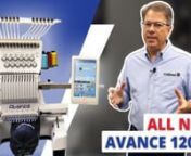 Introducing the Avance 1201C &#124; 12 Needle Commercial Embroidery MachinennThis brand new 12 needle COMMERCIAL embroidery machine is perfect for embroidering on caps, flats, polos, jackets, pillows, bags.. even leather.nnWe’ve tested other embroidery machines with 6,10 and 12 needles and found every single one of them to be lacking. That’s why we took our time to develop the Avancé 1201C – it’s ready if you are!nnThis single head machine features 12 needles, that big 10.1” touch screen a