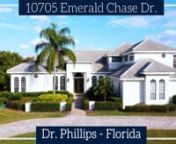 This is a walkthrough video of a house for sale at 10705 Emerald Chase Dr. in Dr. Phillips, Florida.