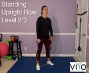 Band High Row (Self Anchored) - Stand on your band, with feet hip width apart. Pull handles up, keeping hands close to the body and aiming your thumbs towards armpits. Your elbows should come up and out to form a “T.”