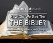 Join us this Sunday Morning as Pastor Chris Cannon presents his sermon titled
