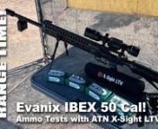 Today we’ll get some “Range Time” with the Evanix IBEX .50 cal.For our video we’ve mounted the ATN LTV 5-15 Day / Night Digital Optic.This is a scaled down version of the X-Sight 4K Pro with a much simpler interface.It still features excellent image and video quality (check out the video!) and ATN’s One Shot Zero. We’re also testing some more ammo options and we learn a bit about optimal pressure.nn The new Ibex, as provided to us by Evanix (https://www.evanix.com) and New En
