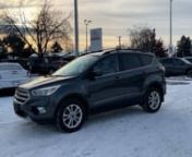 Sporty and practical this 2017 Ford Escape SE is the perfect vehicle for active lifestyes. It shows like new, in Ingot Silver, riding on 17 inch alloy wheels.brbrnnKey Features:brnHeated SeatsbrnBackup CamerabrnPower Driver SeatbrnRear Climate ControlbrnSatellite Radio ReadybrnFog LightsbrnBluetoothbrbrnnAround the back this sharp looking Ford Escape features dual exhaust, SE and 4WD Badging, and dark tinted glass. Opening the hatch reveals a cargo area that is spacious and provides loads of roo