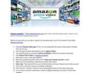 https://www.amzon-mytv.com or https://www.aamazon-mytv.com enter code to activate amazon prime videos on your smart tv and enjoy limitless amazon prime.nnEnter Amazon Activation Code:nhttps://amzon-mytv.com/nhttps://amazonmmytv.com/nhttp://aamazon-mytv.comnhttps://amazoncode-mytv.com/nhttps://amzonamzon.com/nhttps://primevideos-mytv.com/nnMore Account Activate links:-nnhttps://help-activate.com/tbs-activate/nhttps://help-activate.com/cbs-tv-roku/nhttps://help-activate.com/slingcom-ac...nhttps://